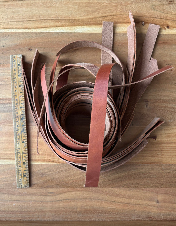 Leather Scrap Pack - Straps - Color Rustic