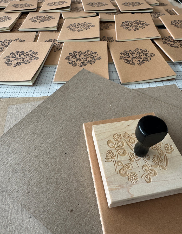 Hand Stamped Notebook - Hand Stamped Notebook