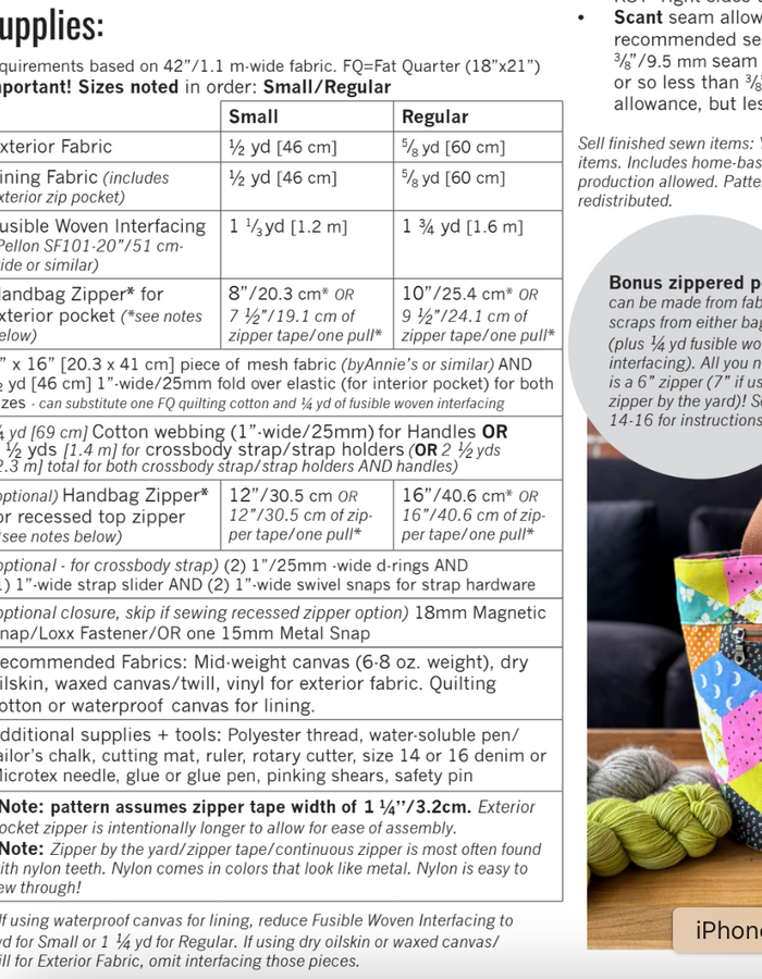 Quarry Tote Pattern - Quarry Tote Pattern