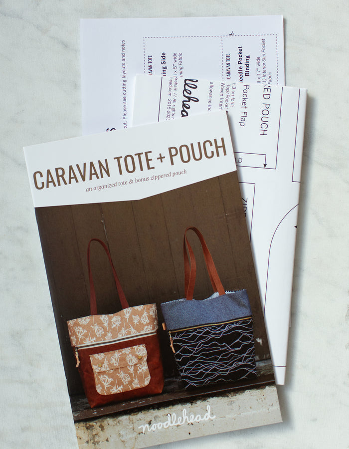 Caravan Tote & Pouch Pattern - Color Paper Pattern