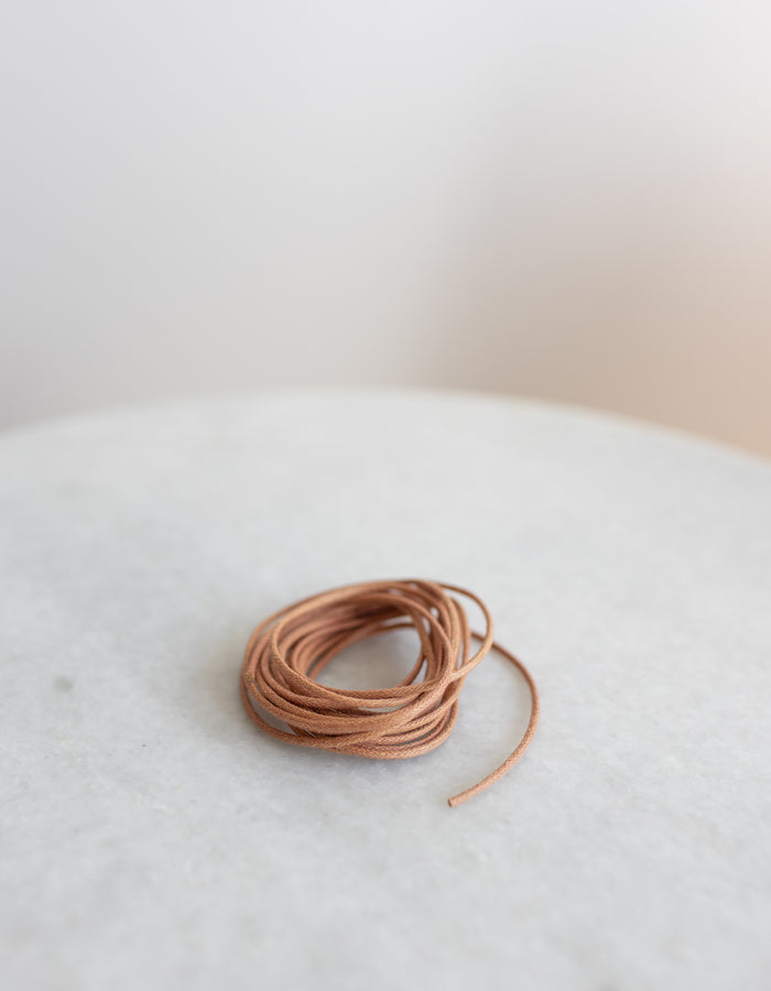 Waxed Cord - 3 yards - Color Cognac