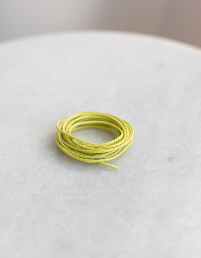 Waxed Cord - 3 yards - Color Limeade