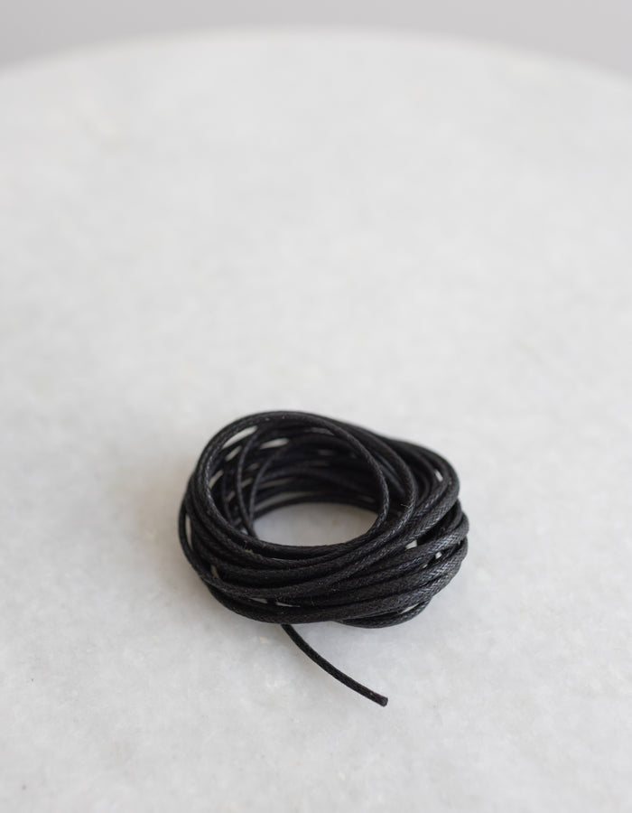 Waxed Cord - 3 yards - Color Black