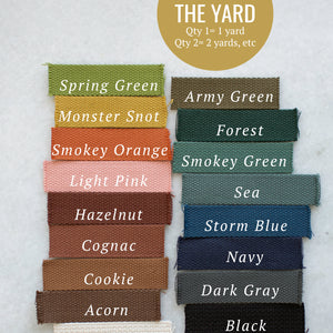 Cotton Webbing (1"-wide) Sold by the Yard