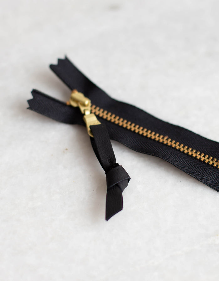 Leather Zipper Pulls 5-pack - Color Black
