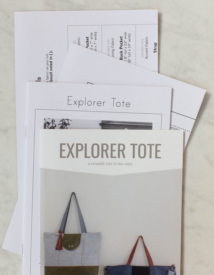 Explorer Tote PDF Pattern - Explorer Tote PDF Pattern