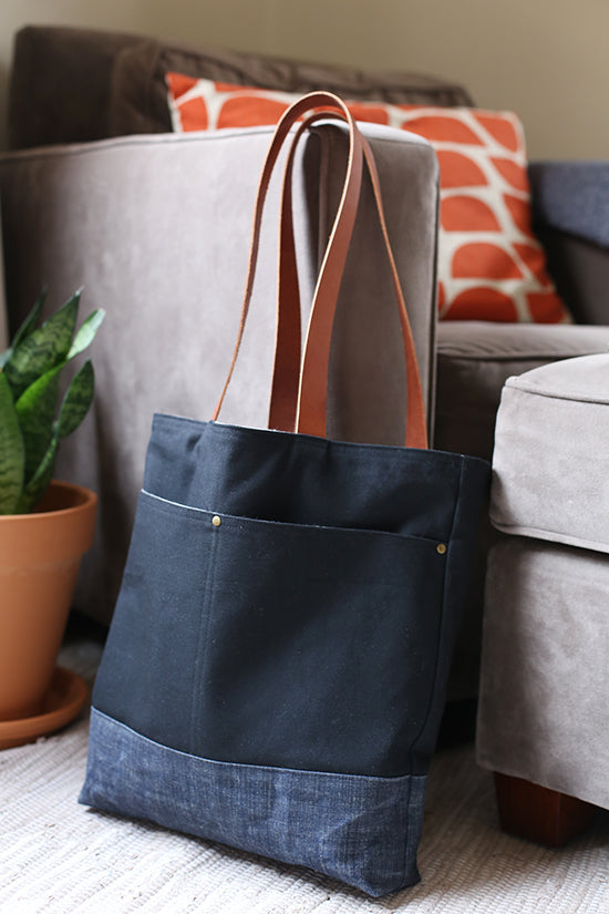 Wool + Wax Tote PDF Pattern - Wool + Wax Tote PDF Pattern