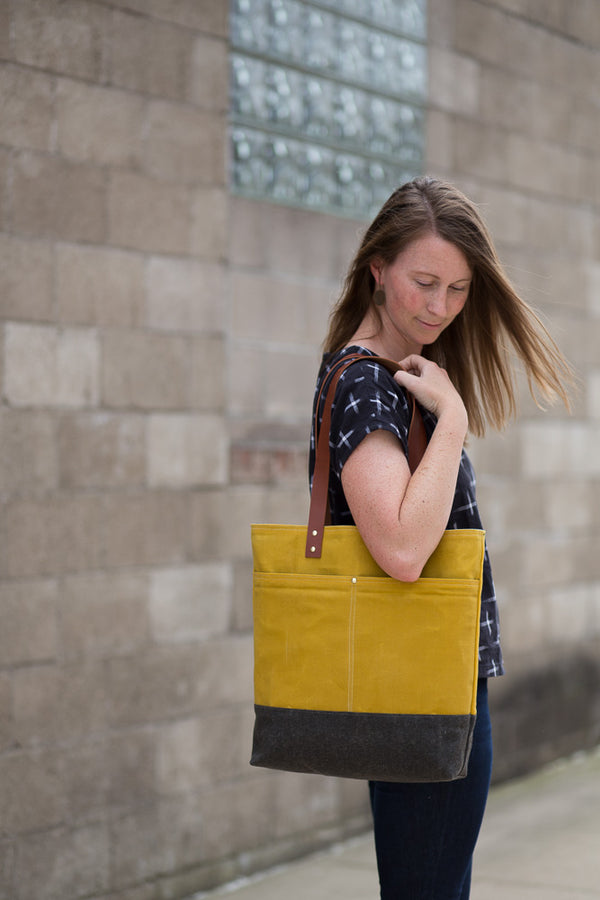 Wool + Wax Tote PDF Pattern - Wool + Wax Tote PDF Pattern