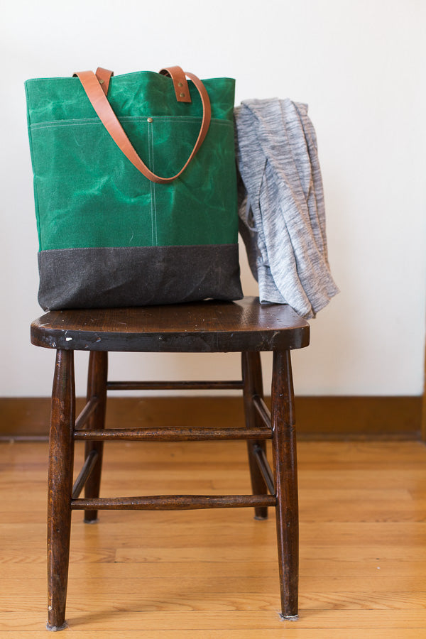 Wool + Wax Tote PDF Pattern - Wool + Wax Tote PDF Pattern