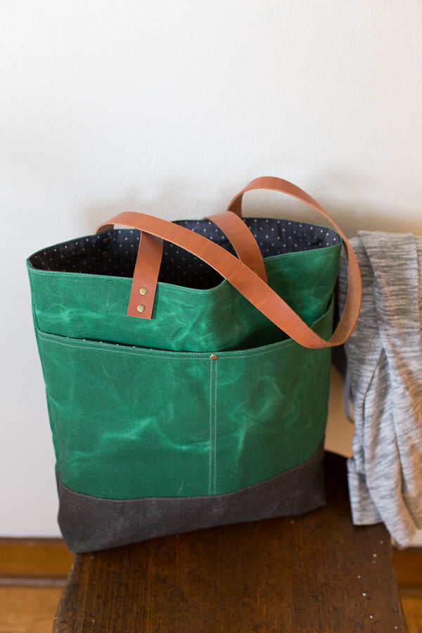 Wool + Wax Tote PDF Pattern - Wool + Wax Tote PDF Pattern