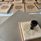 Hand Stamped Notebook
