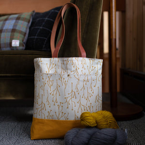 Color Riverbend Wool + Wax Tote