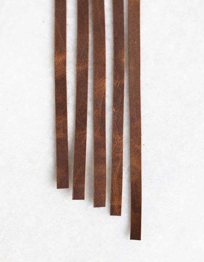 Leather Zipper Pulls 5-pack - Color Distressed