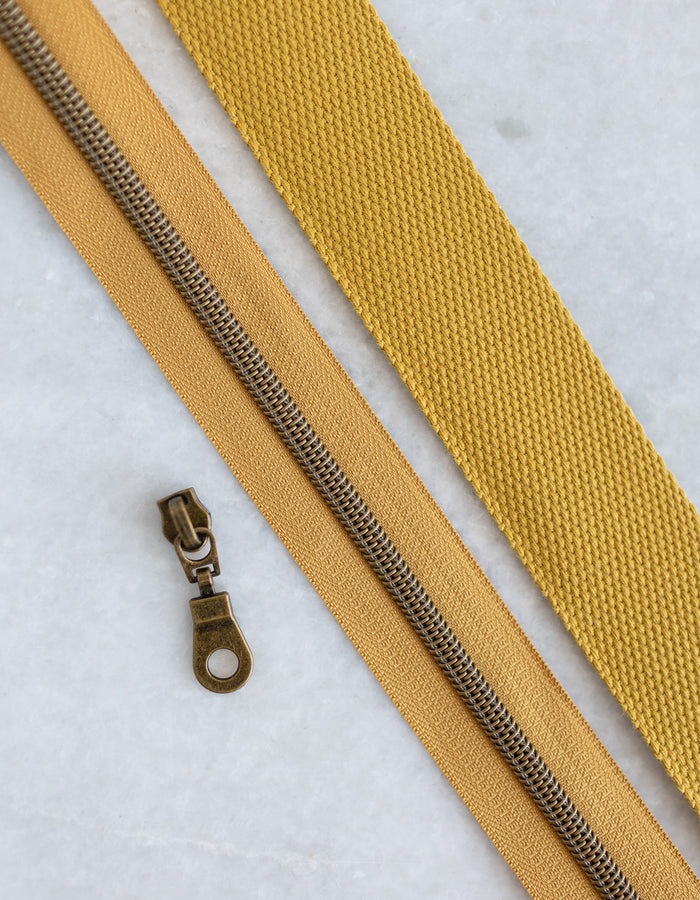 Monster Snot - #5 Bronze Nylon Zipper Tape - Monster Snot - #5 Bronze Nylon Zipper Tape