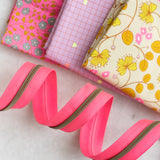 Neon Pink - #5 Bronze Nylon Zipper Tape