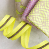 Neon Yellow - #5 Bronze Nylon Zipper Tape