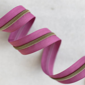 Orchid - #5 Bronze Nylon Zipper Tape