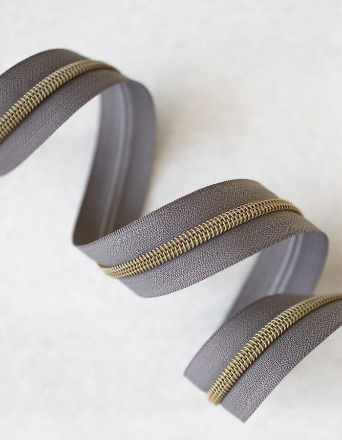 Otter - #5 Bronze Nylon Zipper Tape - Otter - #5 Bronze Nylon Zipper Tape 