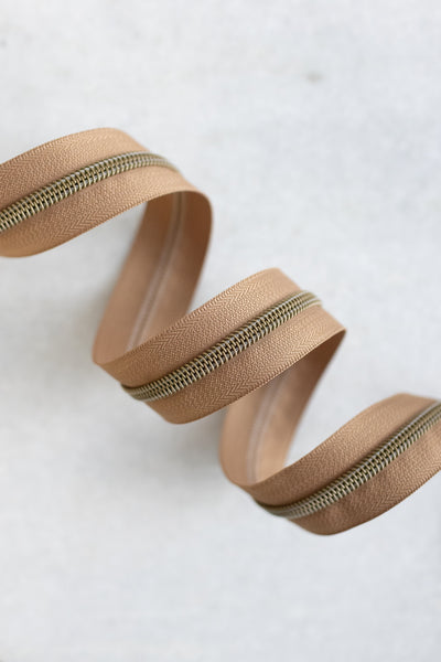 Pecan - #5 Bronze Nylon Zipper Tape