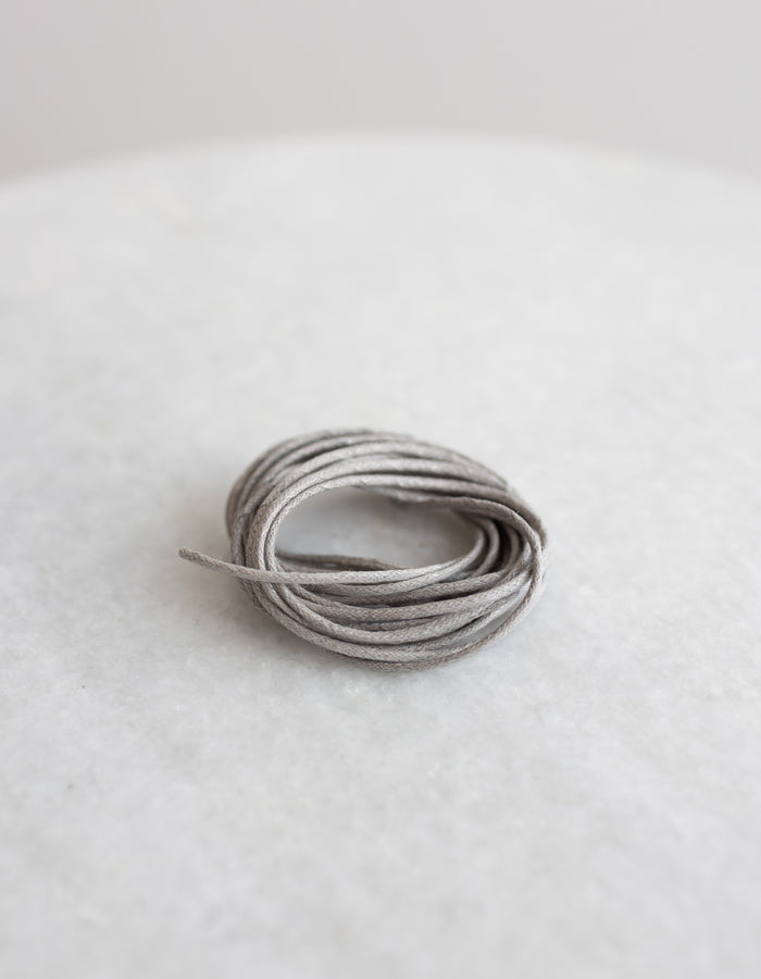 Waxed Cord - 3 yards - Color Gray