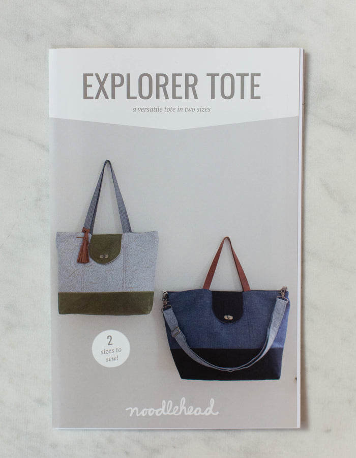 2 Sizes Utility Tote Bag PDF Sewing Pattern and Tutorial 