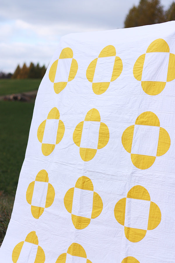 Sunny Side Up Quilt & Pillow PDF Pattern - Sunny Side Up Quilt & Pillow PDF Pattern 